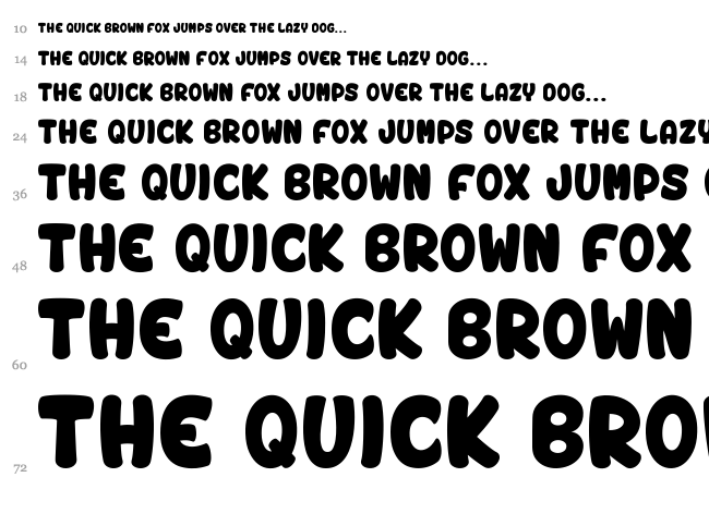 Vinegar Stroke font waterfall